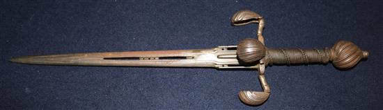 A 19th century dagger